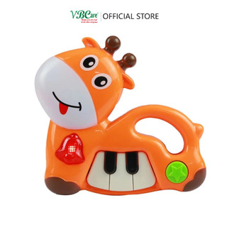Đồ chơi đàn hình thú 2-3 chế độ, 15 bài hát, phím phát nhạc VBC-NK-738-1C thỏa thích cho bé sáng tạo