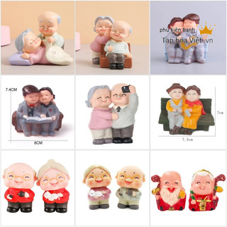 Tượng Ông Bà trang trí bánh sinh nhật, ông bà trang trí tiểu cảnh