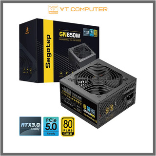 Nguồn máy tính segotep gn gn850 850w atx 3.0, 80 plus gold, pcie 5 mới bh 60 tháng