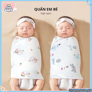 Túi ngủ cotton nguyên chất chống nhảy thoáng khí và khăn ngủ thấm nước cho bé