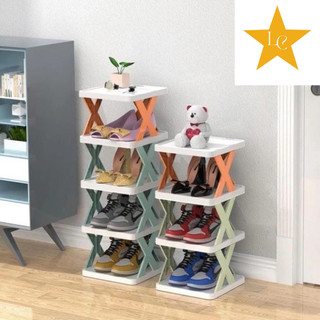 Kệ để giày dép đa năng dễ tháo lắp 5 tầng New 2022 Kệ trang trí decor chữ X 