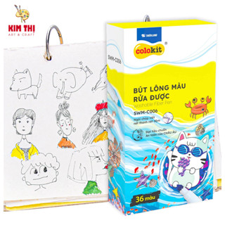   GIAO HỎA TỐC  Bút Lông Màu FIBER PEN 36 màu Colokit 36-48 màu 