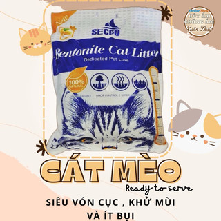 Cát vệ sinh mèo ,thú cưng, cát đất sét 5l 4kg vón cục ,ít bụi và khử mùi cực tốt