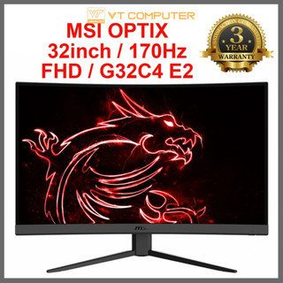Màn hình cong gaming msi optix g32c4 g32c4x chính hãng bh 36t