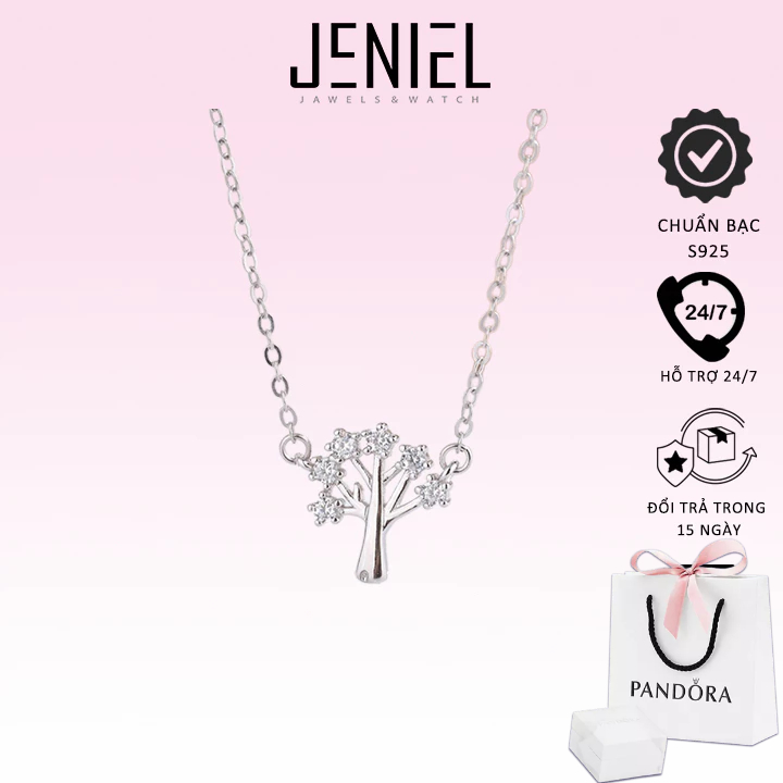 Dây chuyền bạc Pandora Sparkling Tree Of Life Necklace Silver 6075