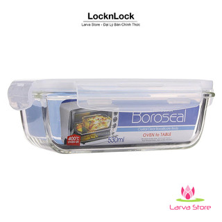 Hộp Thủy Tinh 530ml LocknLock Chữ Nhật Chịu Nhiệt LLG426 - Larva Store