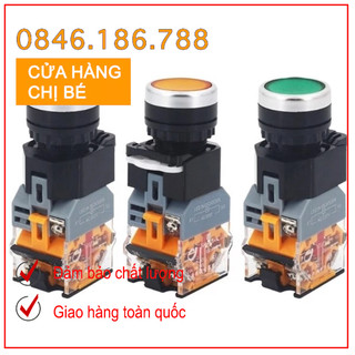 Nút nhấn nhả - nút nhấn tự giữ không đèn phi 22 la-38