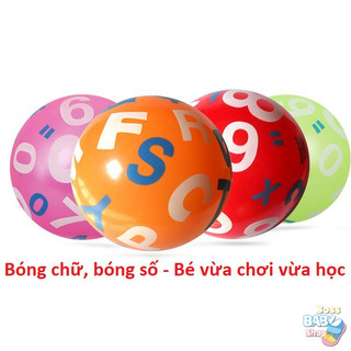 Bóng Hơi Hình Số Và Chữ Cái Cho Bé Vừa Chơi Vừa Học