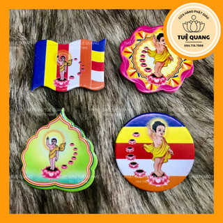 Combo 100C Huy hiệu Phật Đản cài áo