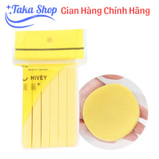 Bông mút bọt biển rửa mặt chivey hàn quốc 12 miếng/gói