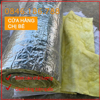 Bông thủy tinh cách nhiệt, cách âm có bọc lớp bạc
