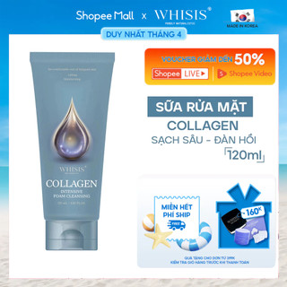 Sữa Rửa Mặt Collagen Hàn Quốc WHISIS Collagen Intensive Foam Cleansing 120ml