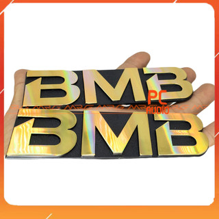 Tem dán thùng loa bmb  (vàng): 2 cái