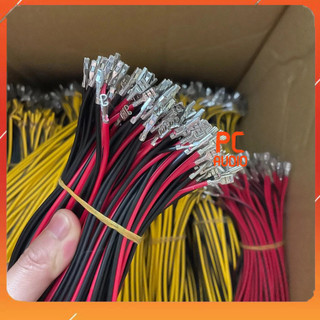 Dây nối phân tần đầu bấm sẵn Cos, dây loa, dây jack dài 40cm: Giá 10 sợi
