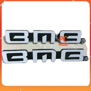 Tem logo dán thùng loa bmb 350 450 nhựa trắng :giá 2 chiếc