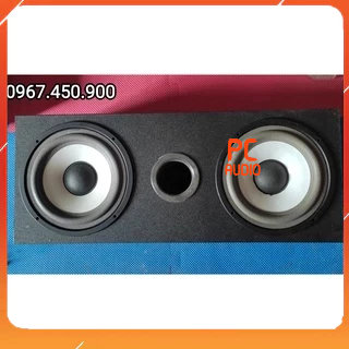 Vỏ thùng loa bass 16 cm - 1 tấc 6  làm sub kép hoặc loa full - sub ô tô vi tính