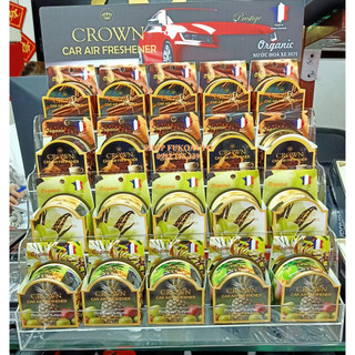 Sáp thơm nước hoa ô tô Crown của Pháp - Khử mùi xe hơi -  Hương thơm nhẹ nhàng, tinh tế
