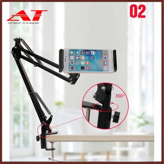 Kẹp Ipad /Smart phone Stands Đầu Giường, Bàn Học Tiện Dụng Đa Năng