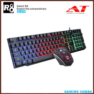 Bộ bàn phím giả cơ và chuột chuyên game R8 1910 Led 7 màu