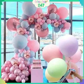  Bóng bay Pastel cỡ đại 45cm trang trí sinh nhật, tiệc cưới hỏi, khai trương lễ kỷ niệm, thôi nôi đầy tháng