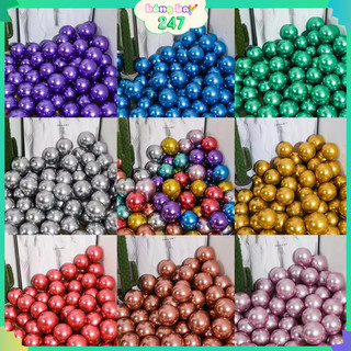 Set 50 quả bóng bay siêu nhũ loại tốt, bong bóng siêu nhũ trang trí sinh nhật, phòng cưới, kỉ yếu, tiệc khai trương