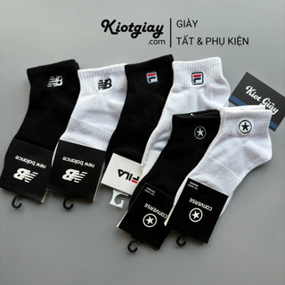 Tất Converse, NB, FILA cổ thấp - Tất vớ thể thao nam nữ ngắn cổ thấm hút, khử mùi