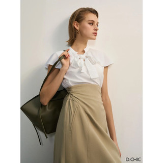 D.chic áo sơ mi tay cape cổ nơ ms: 1812404