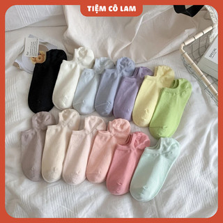 [MÀU MỚI] [DƯỚI MẮT CÁ] Tất trơn thấp màu pastel xịn [Tiệm vớ Cô Lam]