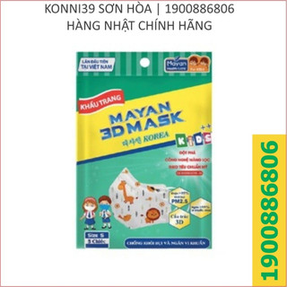 Khẩu trang trẻ em mayan 3d mask kid++ - 5 cái