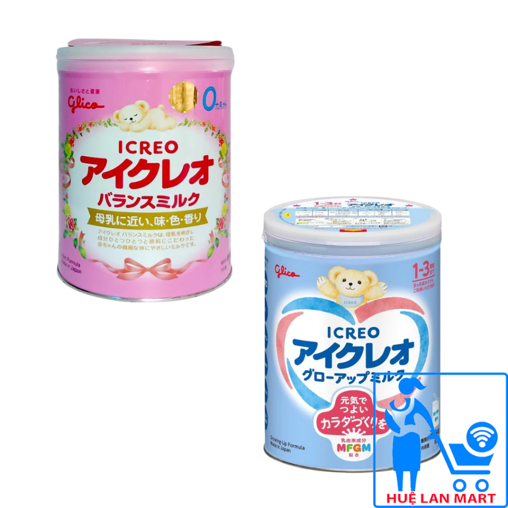 Combo 8 Hộp Sữa Bột Glico Icreo/ Glico Nội Địa Số 0/1 - 800g/820g