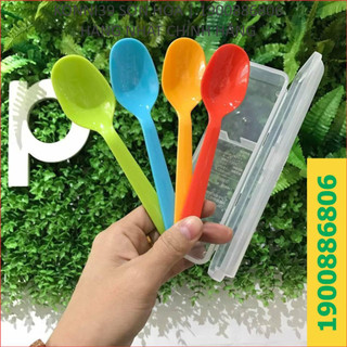 SET 4 MUỖNG NHỰA NHIỀU MÀU SẮC CHO BÉ INOMATA