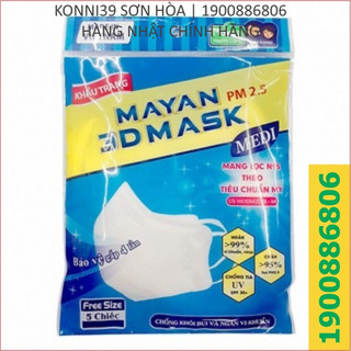 Khẩu trang mayan 3d mask medi - 5 cái