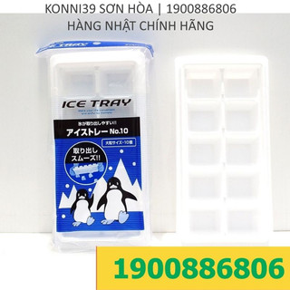 Khay làm đá INOMATA (10 viên) - không nắp đậy - hàng nội địa nhật - Konni39 Sơn Hòa - 1900886806