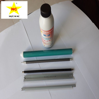 Bộ linh kiện cho hộp zin 85a Canon 325, HP p1102, 1102, 1132, 1212: Mực đổ, Trống drum, Trục từ, sạc, gạt lớn nhỏ máy in
