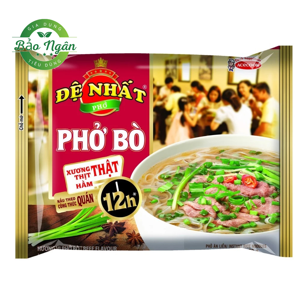 Thùng 30 gói Phở bò Đệ Nhất  Acecook Hương Vị Bò 68g
