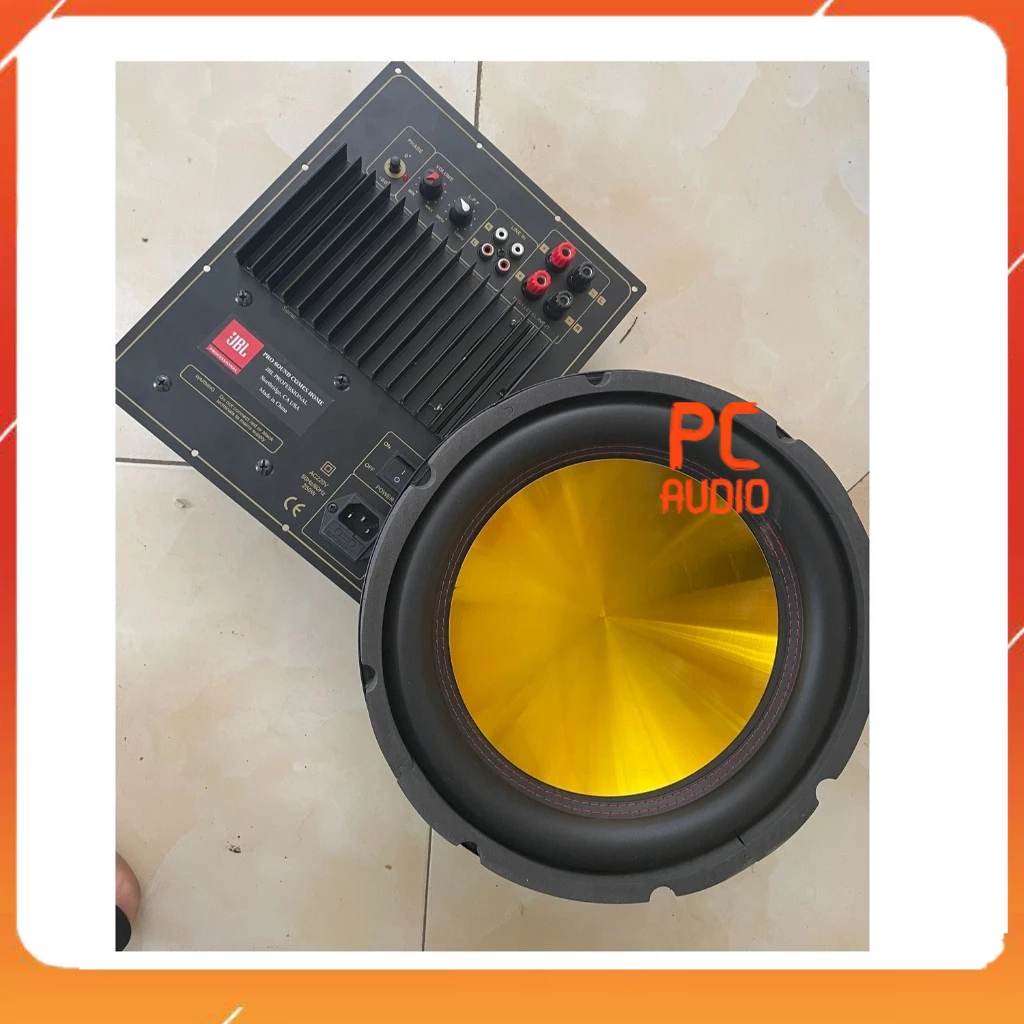 Combo Mạch SUB điện kèm loa bass 30 coil 38 màng vàng chuyên Karaoke gia đình