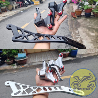 Gác chân malay + bát cheo pô cnc lắp đặc ex150 và ex155 có tặng kèm ốc