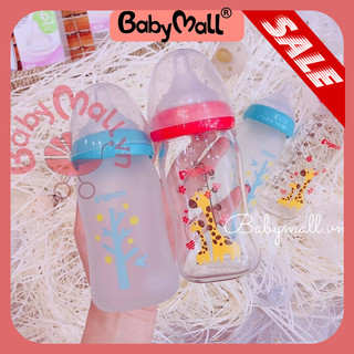 Bình sữa thuỷ tinh Pigeon cao cấp 160ml/240ml