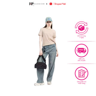 Quần Jean Ống Suông JP FASHION Lưng Cao, Quần bò nữ ống rộng dễ phối đồ 11109792