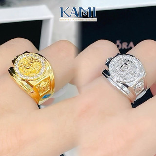Nhẫn nam vesa đính đá bền màu Kami trang sức sỉ