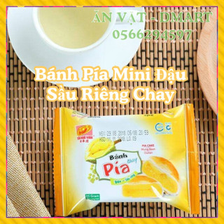 Bánh Pía Mini Kim Sa Chay Đậu Xanh Sầu Riêng 40g (1 Cái) Tân Huê Viên Đặc Sản Sóc Trăng