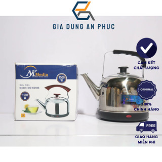 Ấm đun siêu tốc NKMedia 5 lít công suất 1500W thân Inox