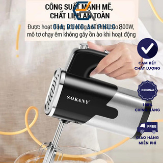 Máy đánh trứng Sokany 800W 5 tốc độ 4 que đánh