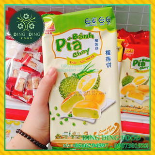(Combo 2 Bịch) Bánh Pía Chay Dứa Sầu Riêng 400g (Bịch 4 Bánh) Tân Huê Viên Đặc Sản Sóc Trăng