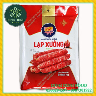 Lạp Xưởng Nạc 500g Tân Huê Viên Đặc Sản Sóc Trăng Hút Chân Không, Thịt Lạp Heo Mai Quế Lộ