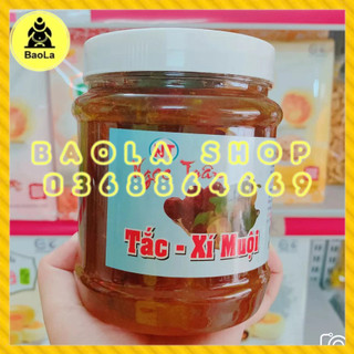 Tắc Xí Muội Ngọc Trân (Hủ 1Kg) Mix Tắc Sợi Và Xí Muội Dầm