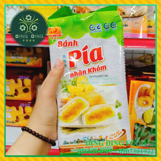 (Combo 2 Bịch) Bánh Pía Chay Khóm 400g (Bịch 4 Bánh) Tân Huê Viên Đặc Sản Sóc Trăng