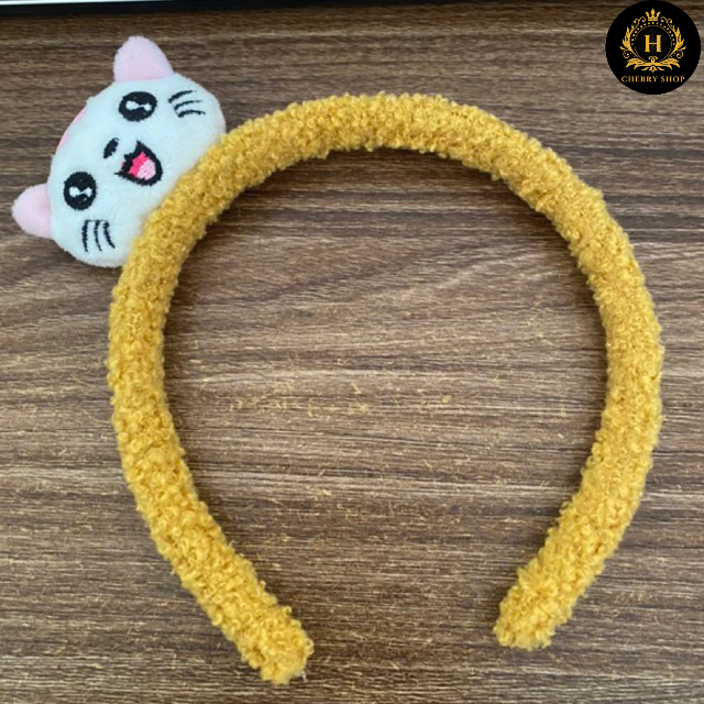 Bờm cài tóc rửa mặt hình thú, mèo, thỏ, gấu, cà rốt Hàn Quốc dễ thương cho nữ, cho bé (giao ngẫu nhi