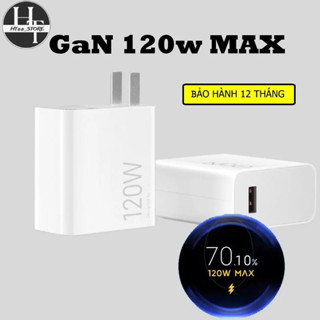 Bộ sạc siêu nhanh GaN 120w MAX sạc Mi10 Ultra, Mi 11T Pro, Black Shark cực nhanh