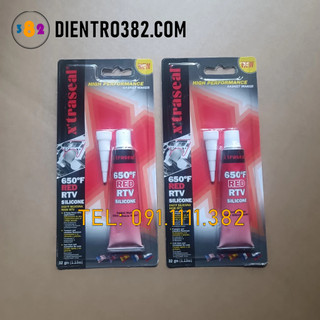 Keo dán xilicon chịu nhiệt, chịu ăn mòn dầu nhớt, keo dán gioăng chịu mòn, nhiệt độ cao từ -75 độ đến 500 độ.